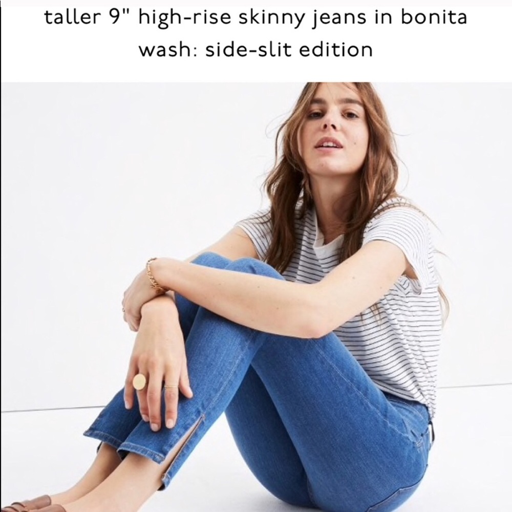 NWOT 9” high rise skinny Taller